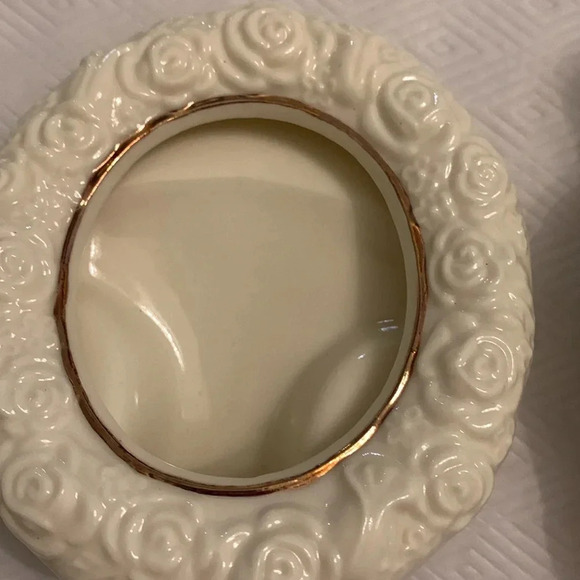 International Silver Company Vintage 3 Piece Vanity Set Bud Vase Frame Heart Box - Picture 9 of 10